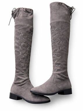 CIRCUS by SAM EDELMAN Princeton Over-The-Knee Boots Gray NWT Women’s size 7.5